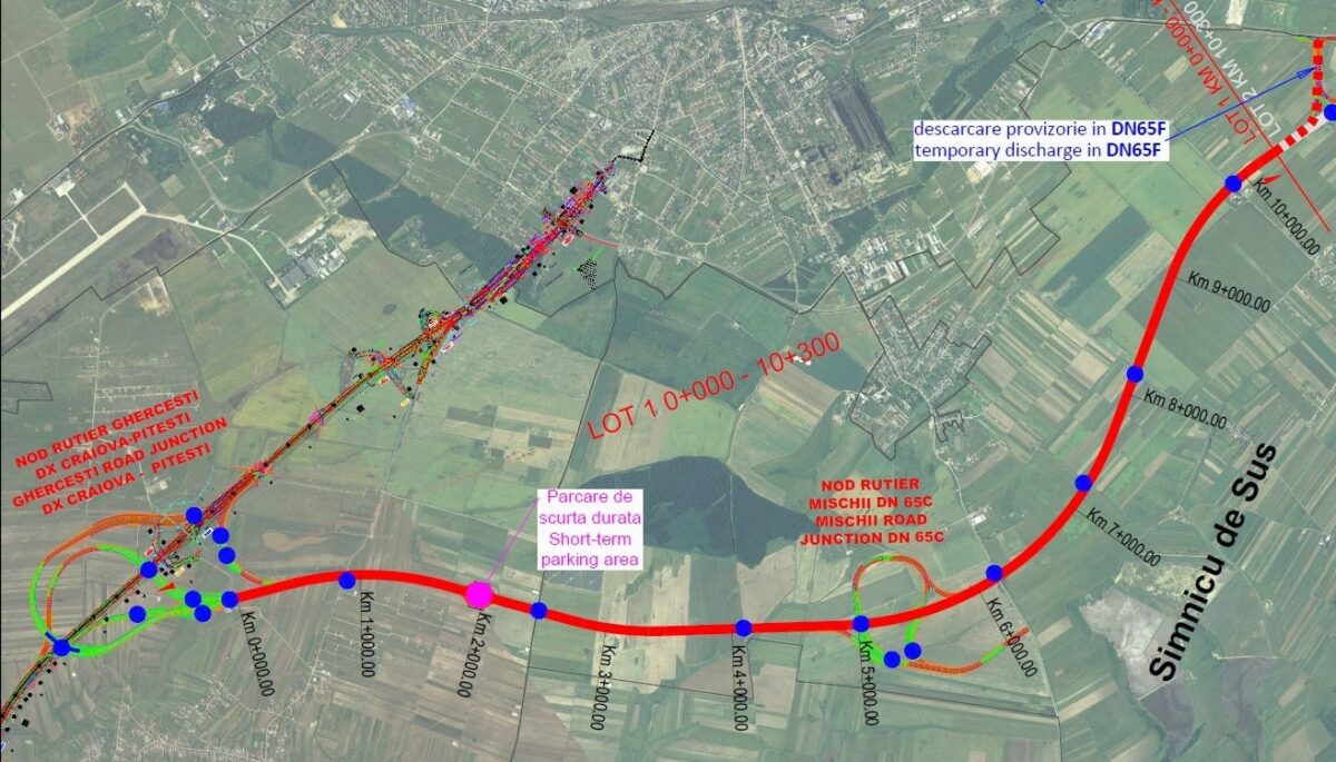 Contract de peste 1,4 miliarde lei pentru autostrada Craiova-Filiași, lotul 1