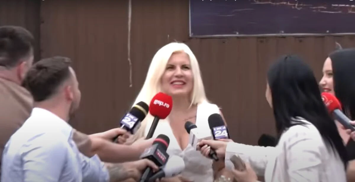 Elena Udrea la iesirea din inchisoare