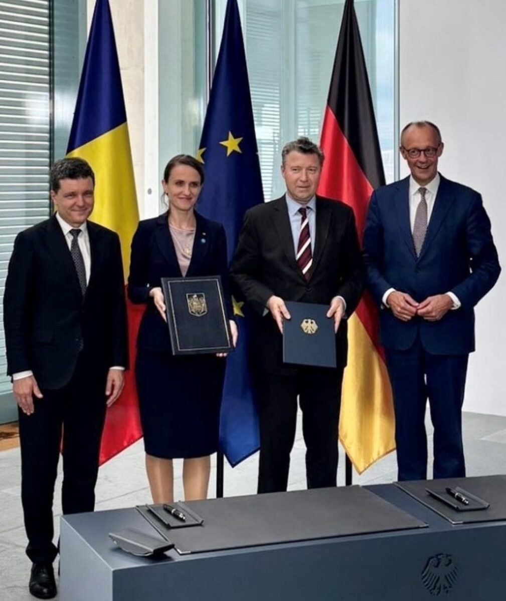 Nicusor Dan, Oana Toiu, Friedrich Merz,, Géza Andreas von Geyr