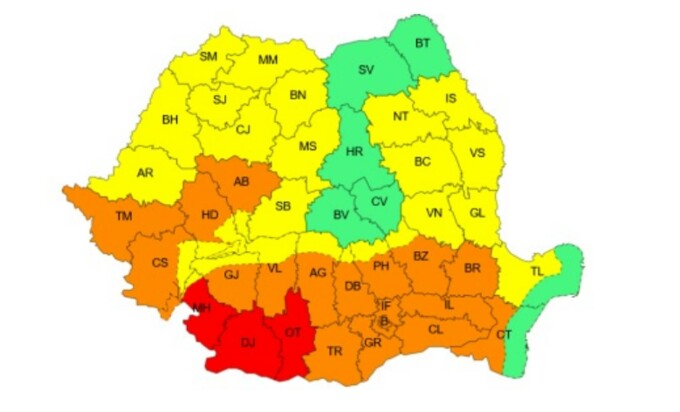 cod roșu, ANM