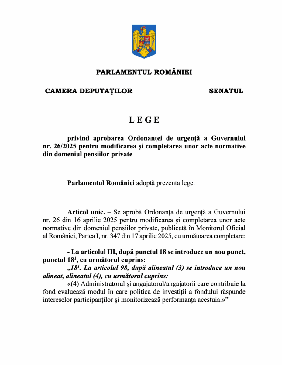 pensii private decret