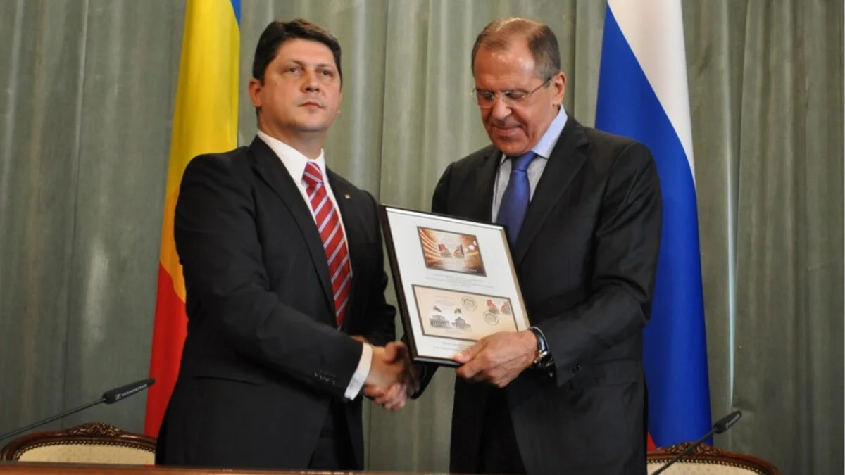 Titus Corlatean, cu ministrul rus de externe, Serghei Lavrov