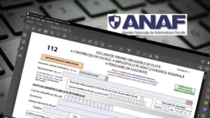 Declarație 112, ANAF