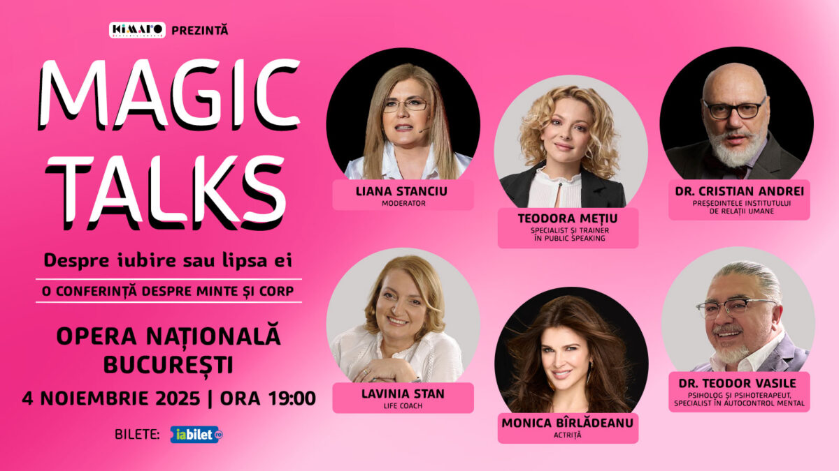 Magic Talks #5 – „Despre iubire sau lipsa ei”. O seară dedicată întrebărilor despre iubire, durere și vindecare