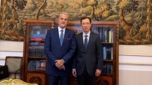 Adrian Nastase si noul ambasador al Chinei în România, Chen Feng