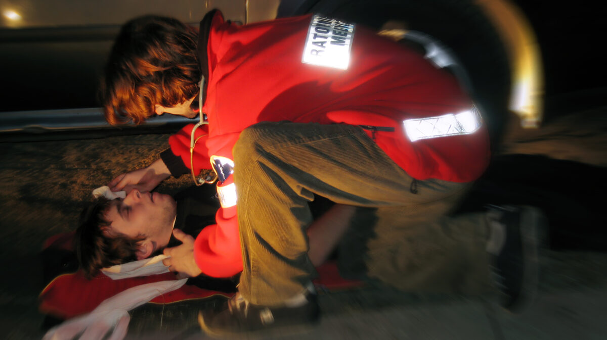 accident rutier, ajutor medical, martor accident