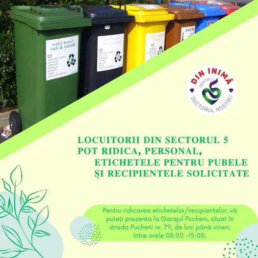 pubele si etichete sectorul 5