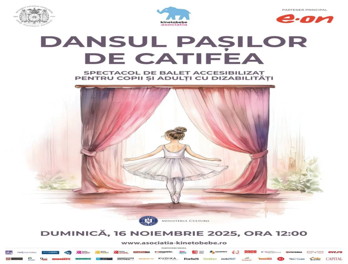 „Dansul pașilor de catifea”, Opera Națională București și Asociația Kinetobebe deschid scena pentru publicul cu nevoi speciale