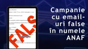 Atenție la emailurile care par de la ANAF. Țeapă periculoasă circulă în mediul online