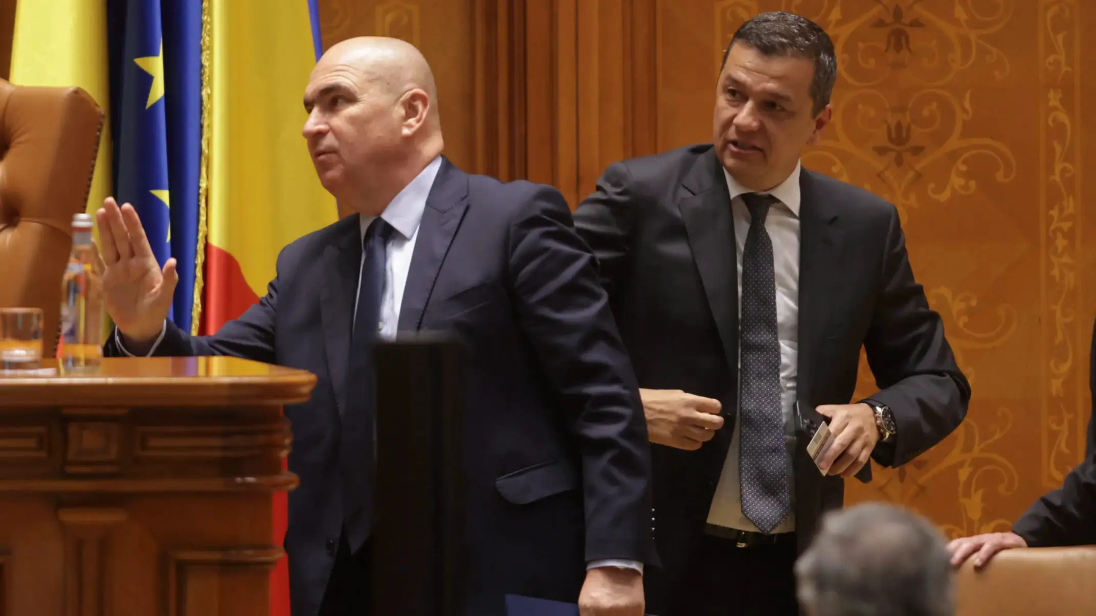 Ilie Bolojan și Sorin Grindeanu, liderii PNL și PSD