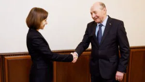 Maia Sandu și Traian Băsescu