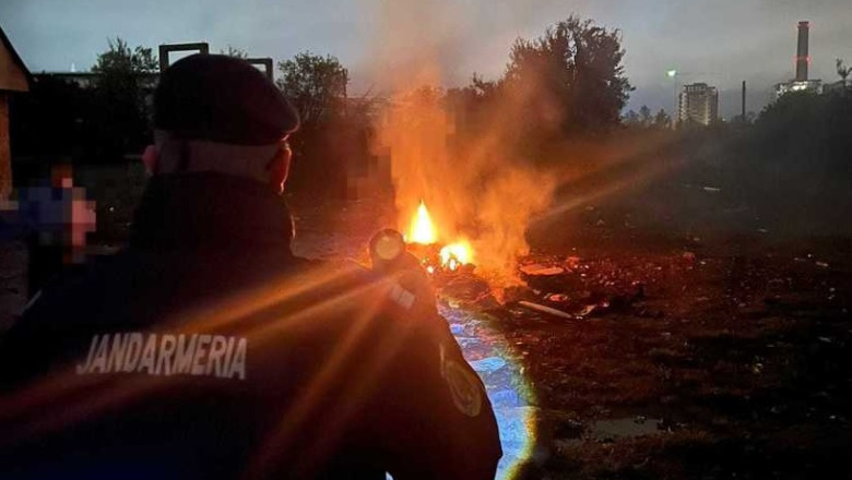 ardere ilegala deseuri Bistrita