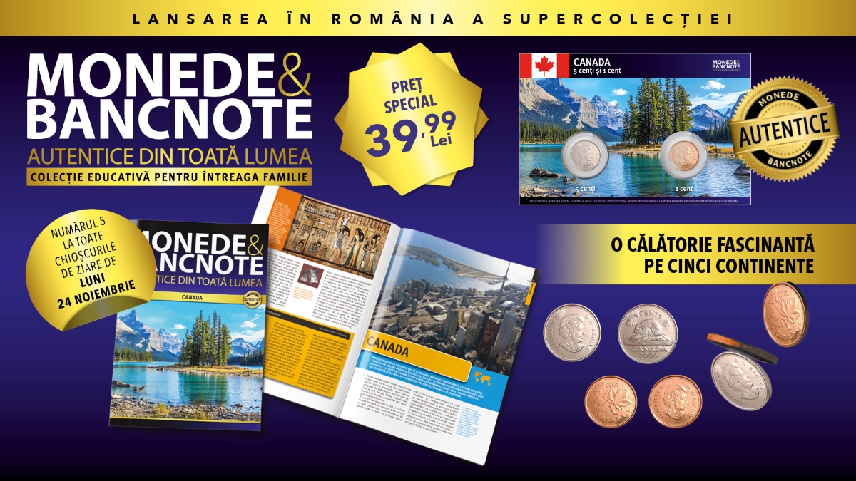 Canada și monedele autentice din inima Americii de Nord