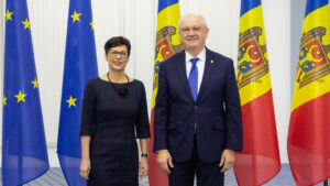 Alexandru Munteanu și Marta Kos, în discuții despre mersul reformelor și sprijinul UE pentru R. M. R. M. a înregistrat cel mai mare progres dintre toate candidatele la UE