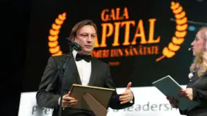Gala Capital Performeri din Sănătate, ediția 2025. Dr. Bogdan Tamba, Universitatea de Medicină și Farmacie din Iași, a primit Premiul pentru leadership vizionar în cercetare