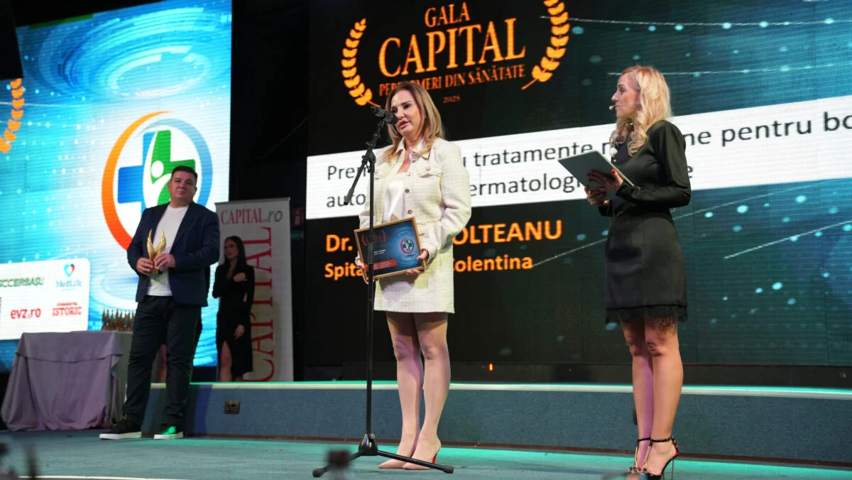 Gala Capital Performeri din Sănătate, ediția 2025. Dr. Rodica Olteanu, premiată pentru tratamente moderne pentru boli autoimune și dermatologice severe