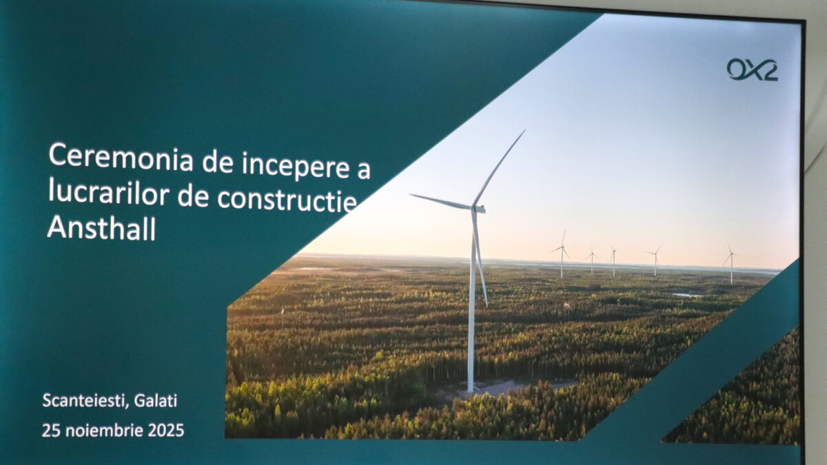 Parc eolian de mari dimensiuni în județul Galați, construit de suedezi și greci. Va putea alimenta peste 50.000 de locuințe