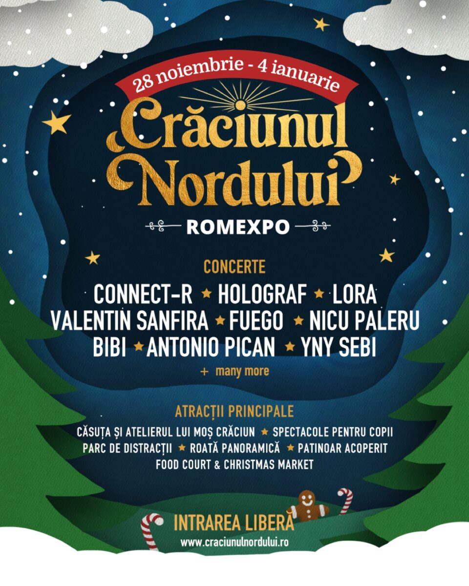 Se deschide cel mai mare târg de Crăciun din București. Va fi organizat la Romexpo, începând cu 28 noiembrie