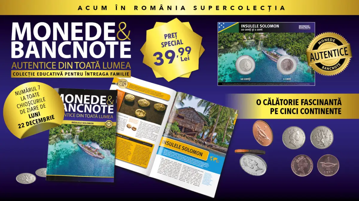 Descoperă Insulele Solomon în numărul 7 din colecția „Monede și bancnote autentice din toată lumea”