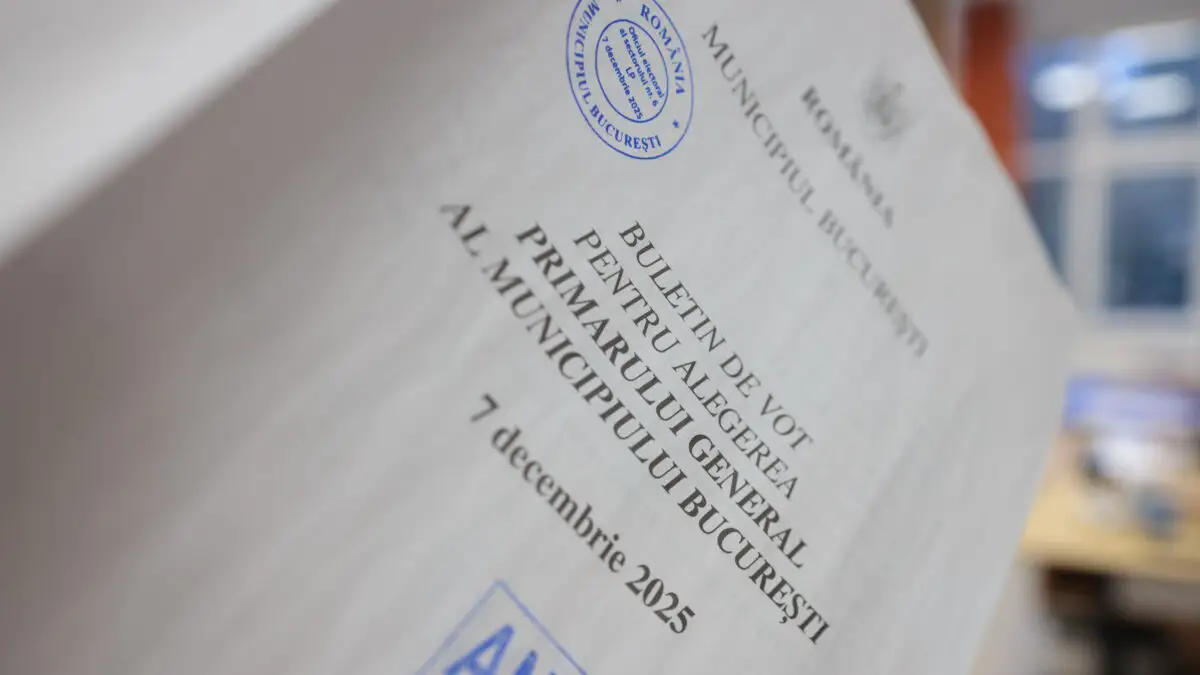Alegeri, buletin de vot din București