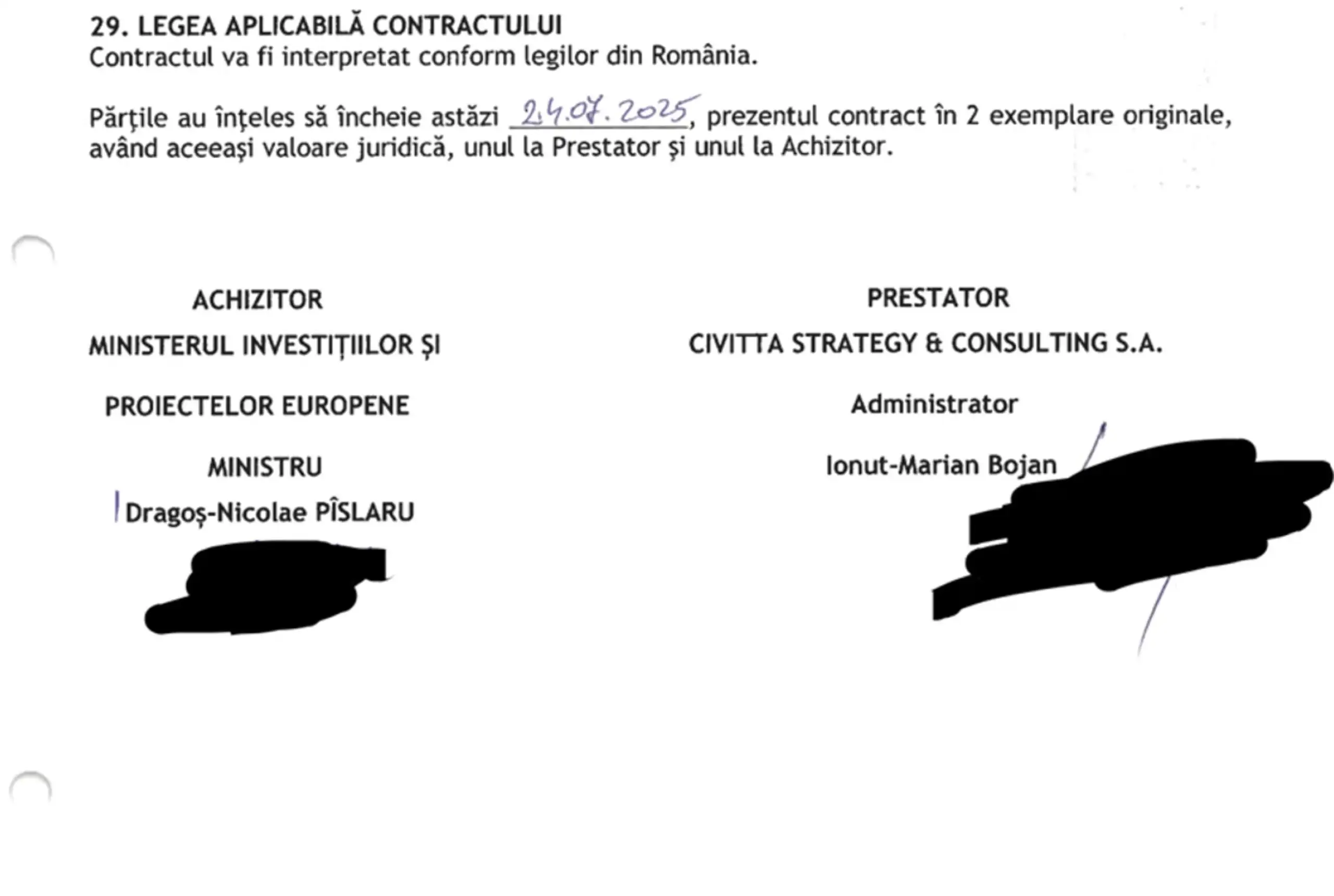 Civitta Strategy & Consulting, fosta firmă a lui Dragoș Pîslaru