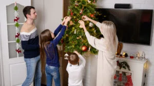 Crăciun, familie, decorațiuni