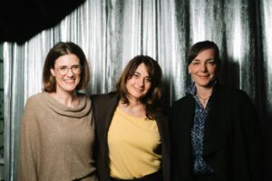 Cristina Pateșan, Monica Aliman și Ilinca Păun, fondatoarele Bravva