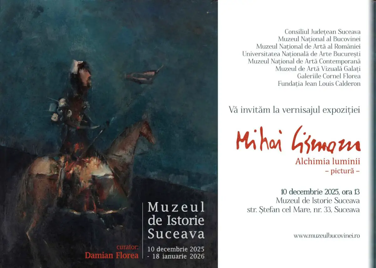 „Alchimia luminii”: o retrospectivă amplă dedicată pictorului Mihai Cismaru, deschisă la Muzeul Național al Bucovinei