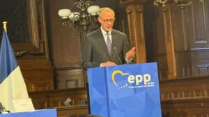 Friedrich Merz la reuniunea de la Heidelberg