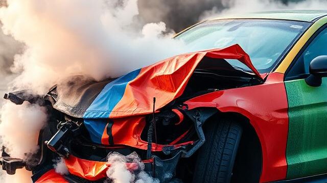 Mașina curcubeu a căzut pe locul patru din cauza problemelor la motor