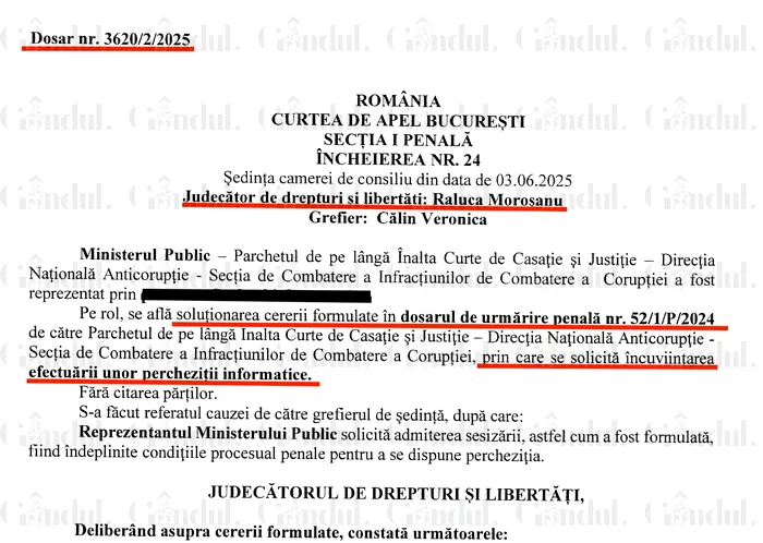 Raluca Moroșanu, document Florina Coldea