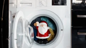 mașină de spălat haine, Moș Crăciun