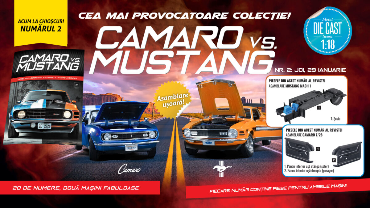 Camaro vs. Mustang – Numărul 2 continuă construcția unei rivalități auto legendare