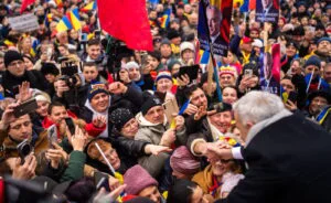 Călin Georgescu în Parcul Carol de Ziua Unirii Principatelor