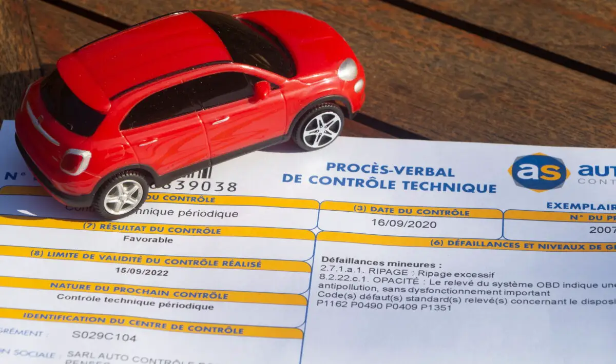 Contrôle Technique, inspecția tehnică periodică în Franța