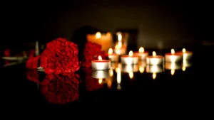 Doliu, lumânări, deces