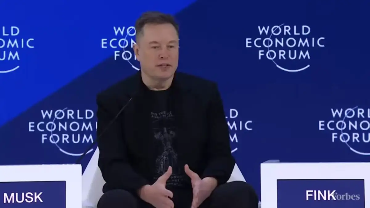 Elon Musk la Davos
