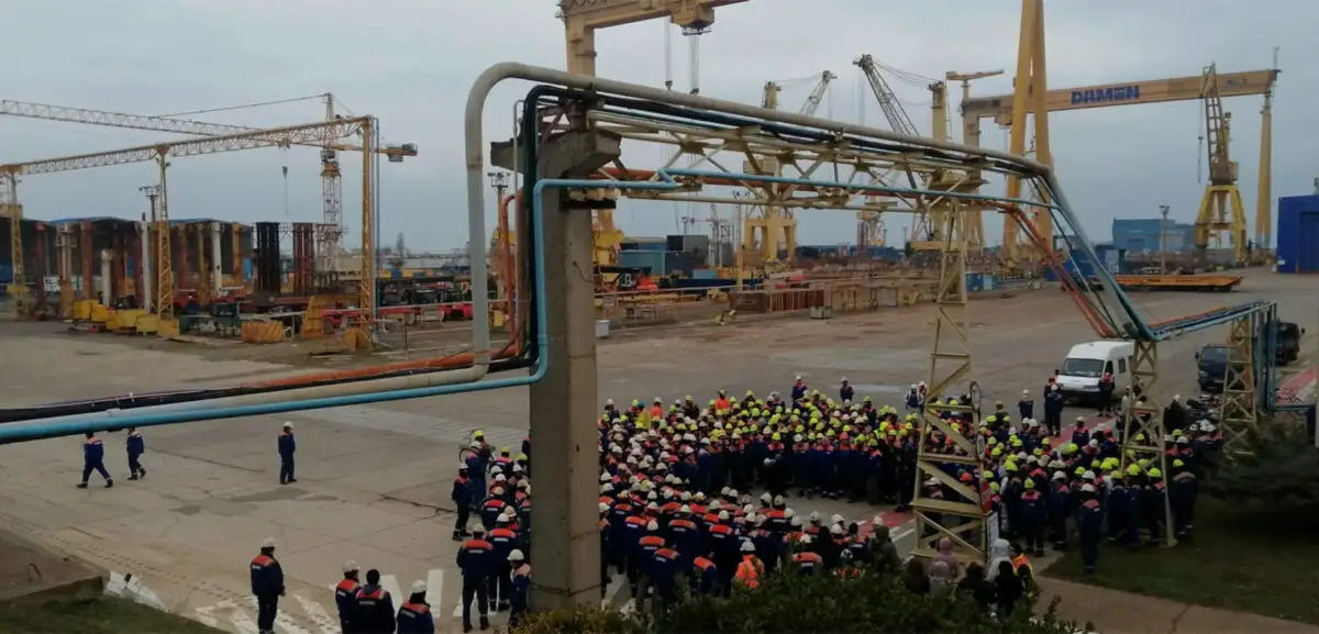 UPDATE: Şantierul Naval Mangalia intră în faliment. BNS: Compania Damen Shipyards nu a aprobat planul de reorganizare. Reacția Damen