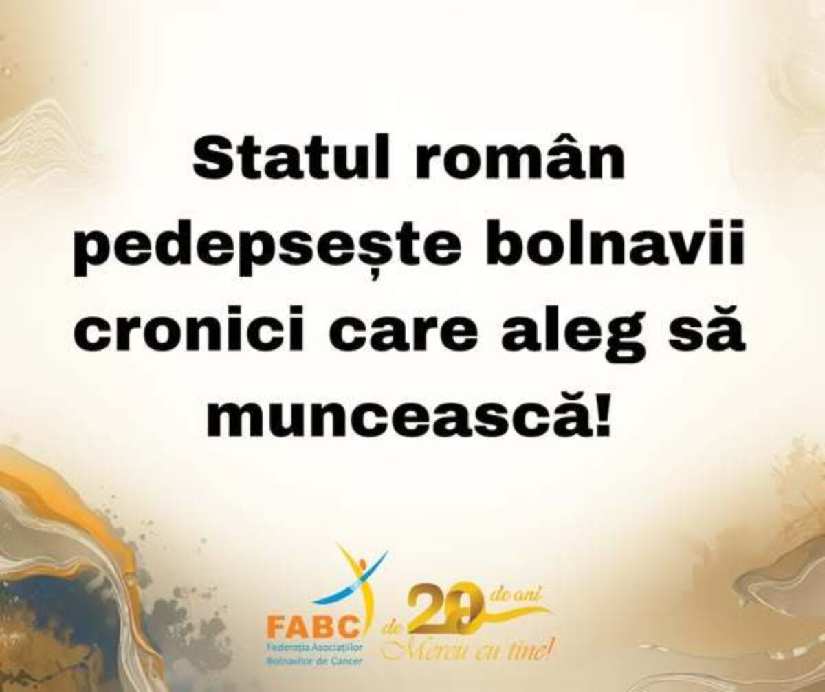 Prima zi de concediu medical va fi neplătită. Federaţia Asociaţiilor Bolnavilor de Cancer sesizează Avocatul Poporului: Un abuz!