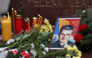 Imagine de la mormântul lui Nicolae Ceaușescu