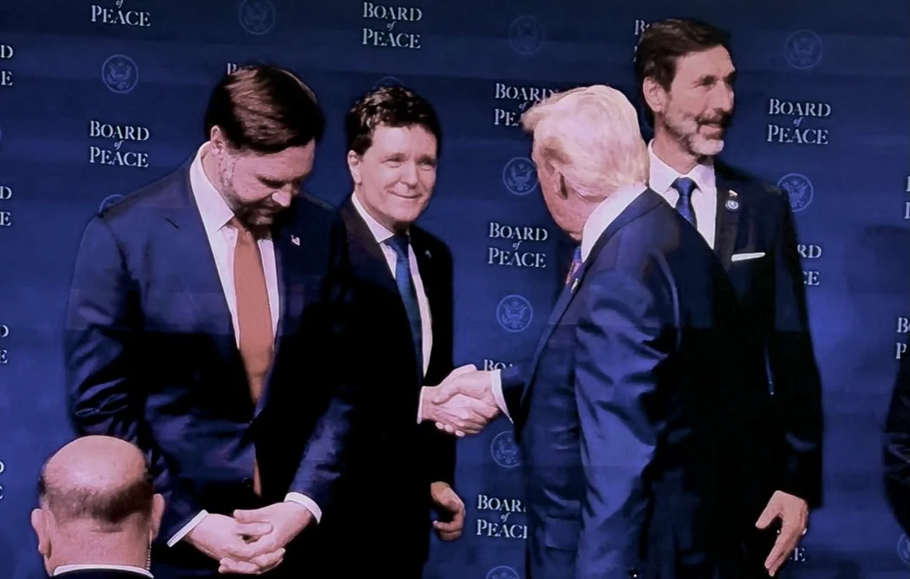 Nicușor Dan și Donald Trump la Consiliul pentru Pace de la Washington