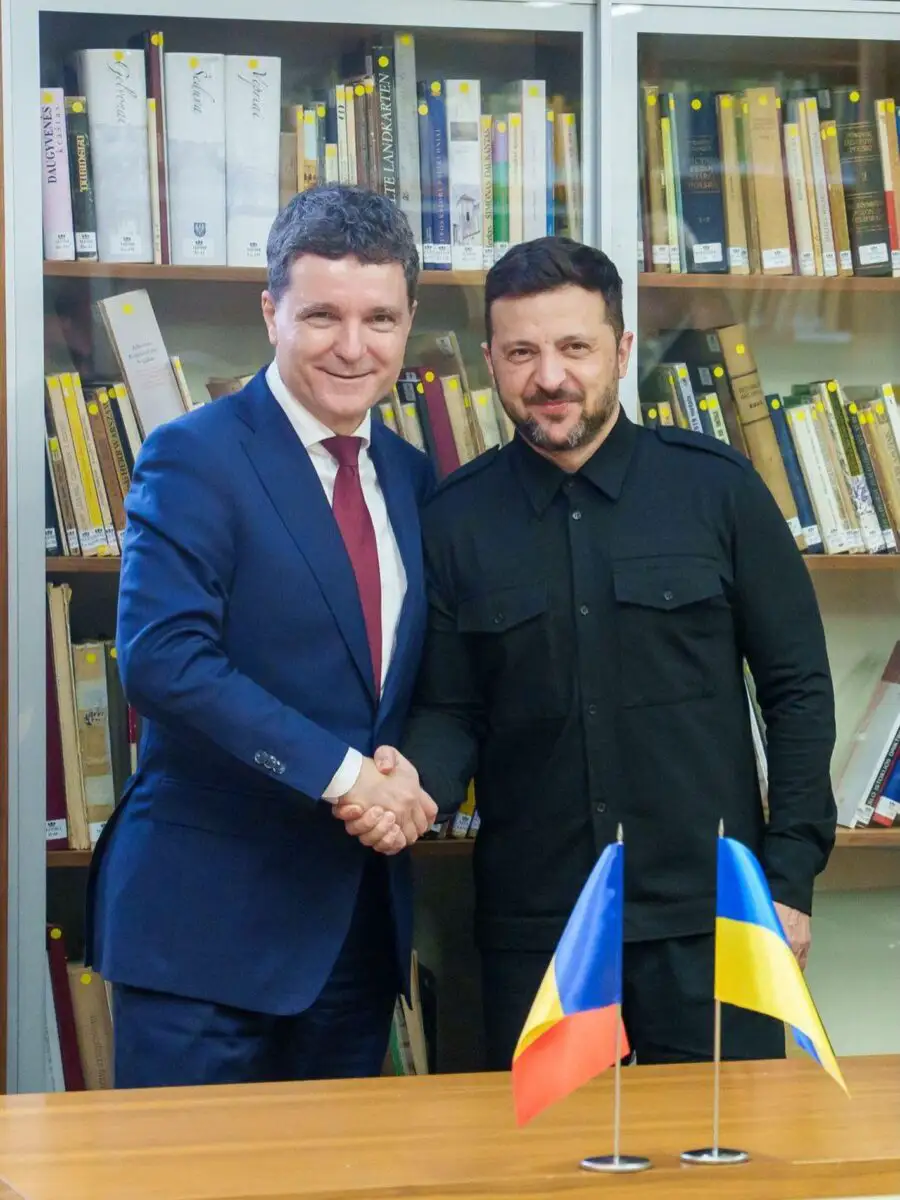 Nicușor Dan și Volodimir Zelenski