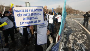 Protest profesori în februarie 2026, cadre didactice, educatie, invatamant
