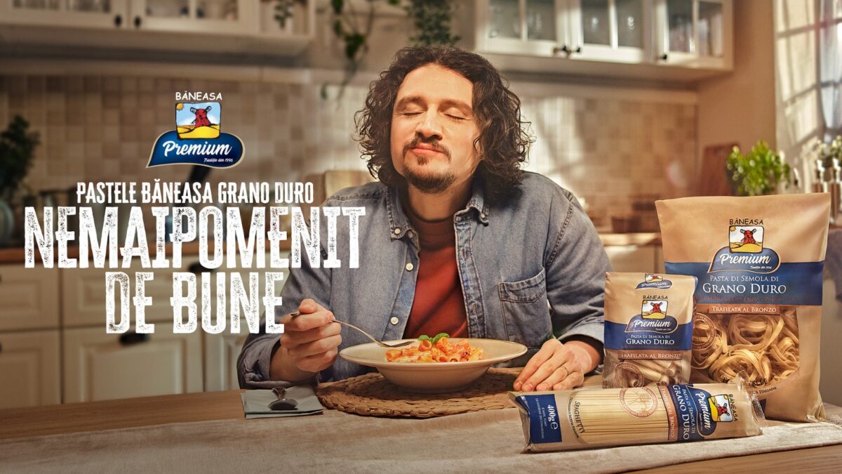 Băneasa comunică pastele din grâu dur, Grano Duro Trafilata al Bronzo, în colaborare cu McCann București