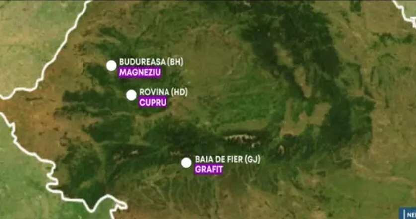 mine de minerale rare România