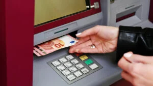 ATM, bancomat, euro