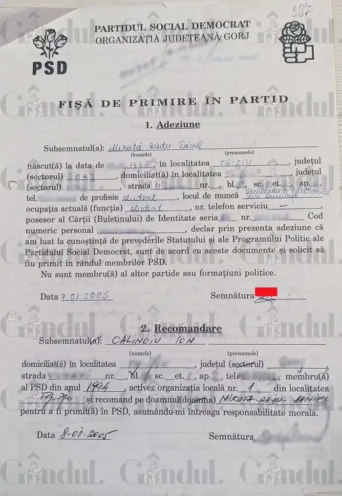Adeziunea lui Radu Miruță la PSD