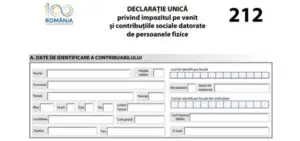 Ministerul Finanţelor: Declaraţia Unică D212 poate fi precompletată automat în SPV