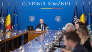 Ilie Bolojan la o ședință de Guvern