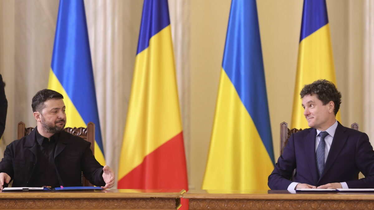 Nicușor Dan și Volodimir Zelenski